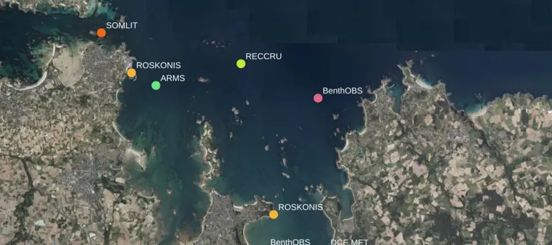 Carte baie de Morlaix