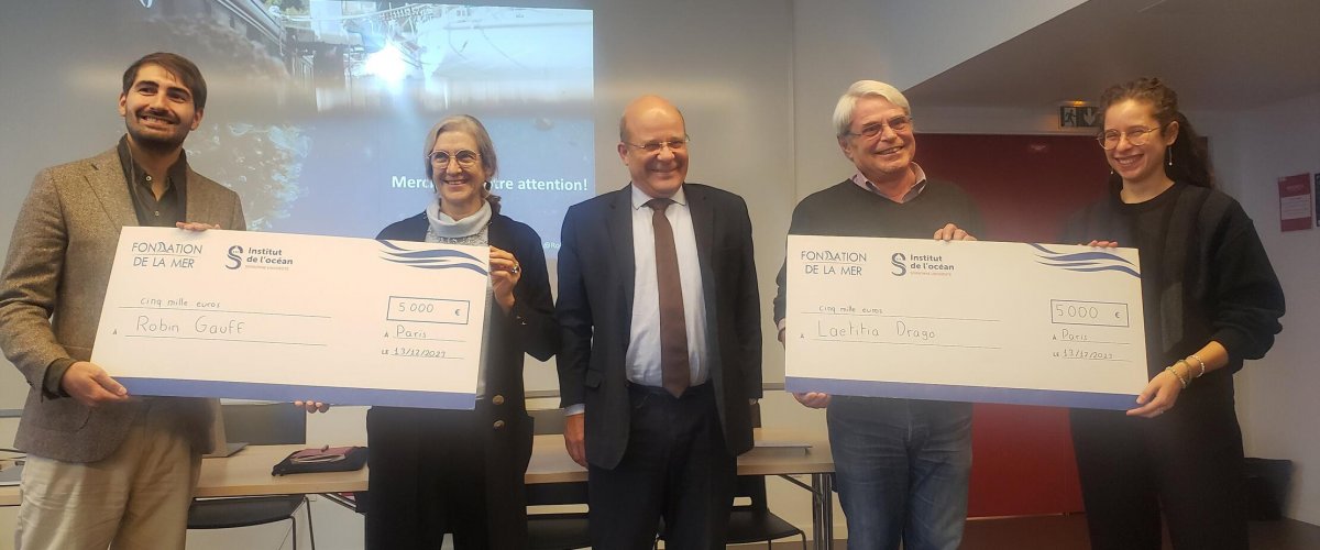Robin Gauff lauréat du Prix Institut de l'Océan - Fondation de la Mer