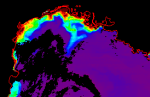 Concentrations de surface de la Chlorophylle a observées par images satellite en Novembre 2011 durant la campagne CARBORHONE 2